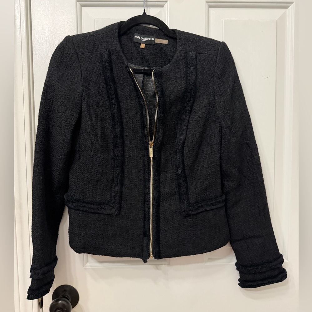 Karl Lagerfeld Black Women's Jacket